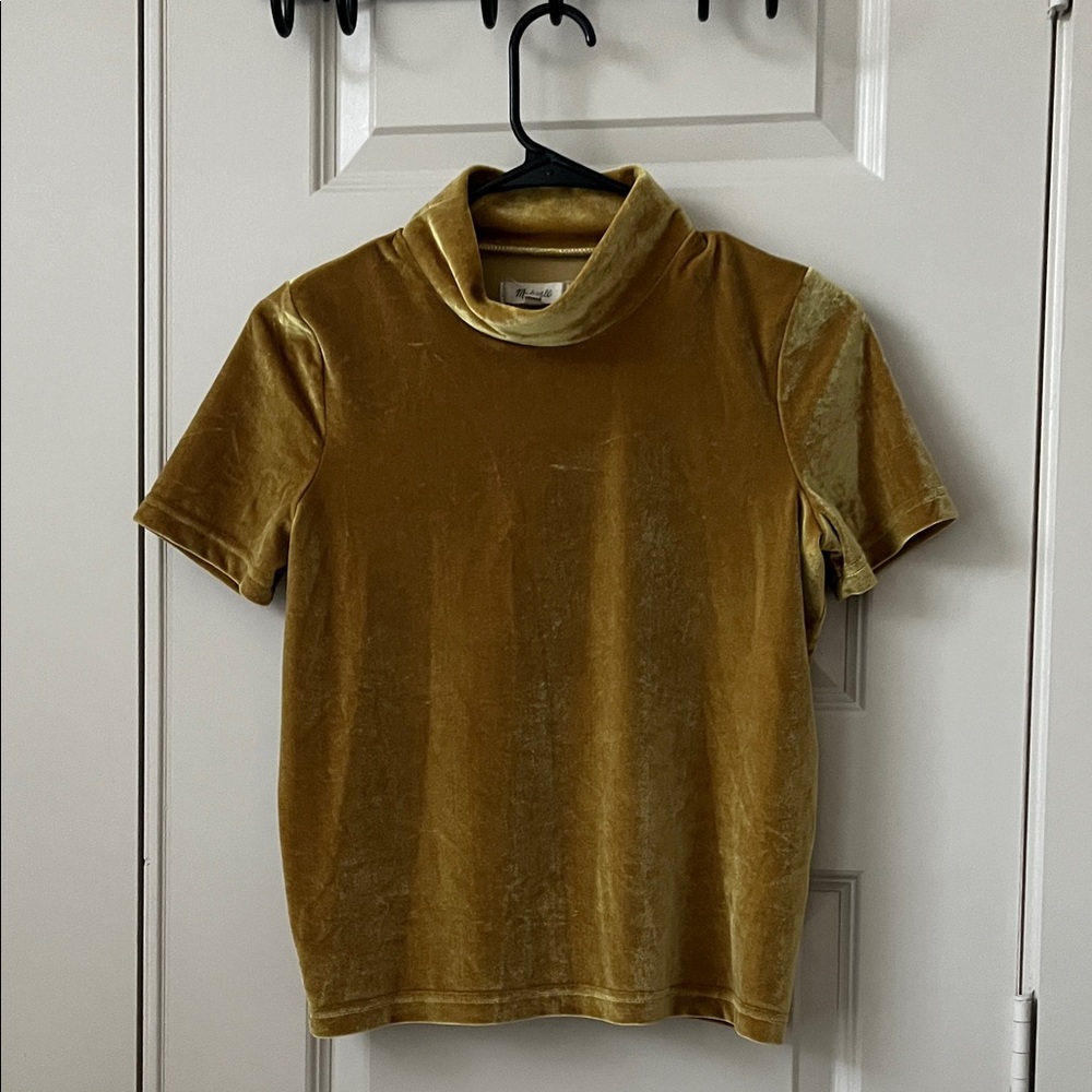 Madewell Women's Velvet Blazer - Rich Gold